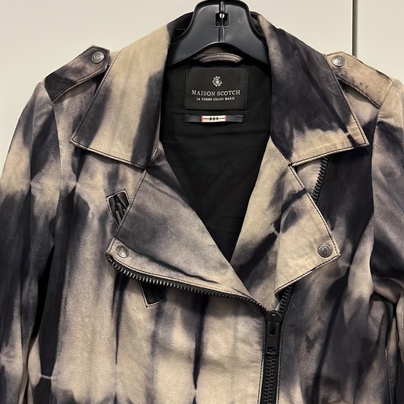 MAISON SCOTCH LEATHER MOTO JACKET - Picture 2 of 10